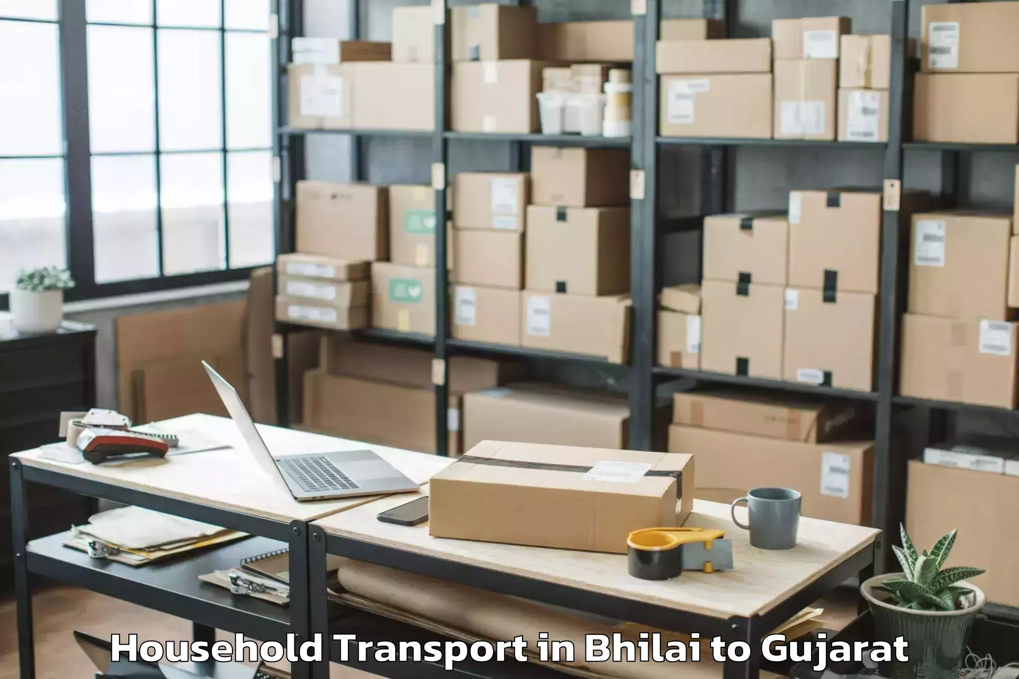 Book Your Bhilai to Halvad Household Transport Today